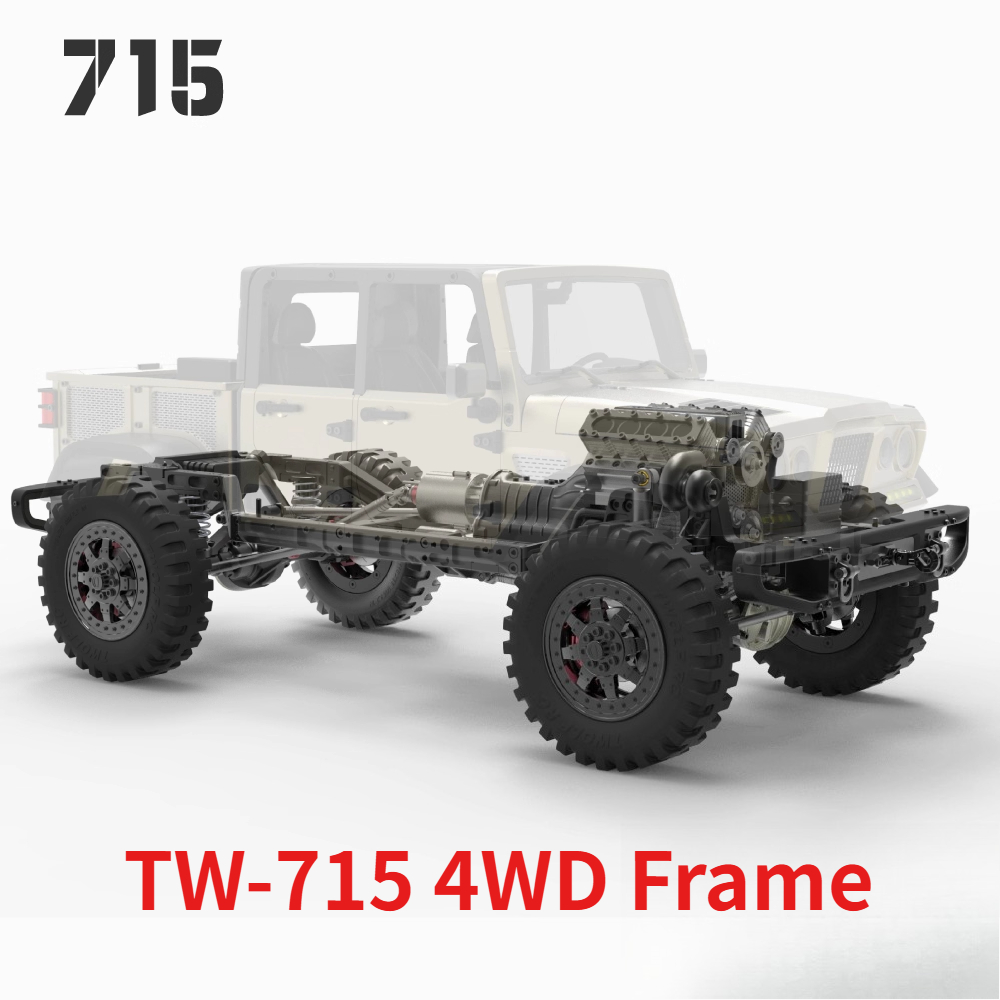 Model Kit V8 Engine - TWOLF 1/10 TW-715 4WD Frame Full