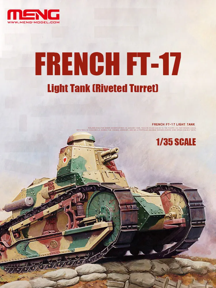Model Kit History - MENG Assembled Model Kit TS-011French FT-17