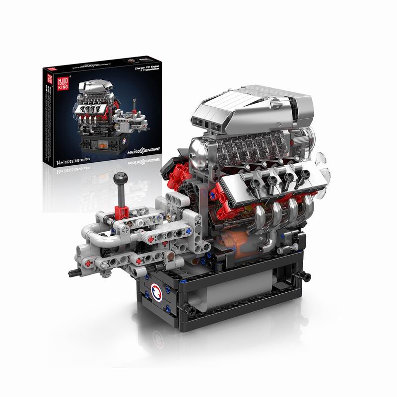 Model Kit V8 Engine - 10225 High-Torque Vehicle V8 Engine Gearbox