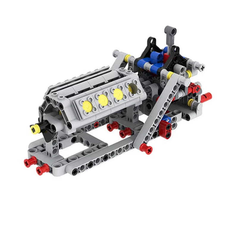 Model Kit V8 Engine - 4-Speed Gearbox + V8 Engine Model