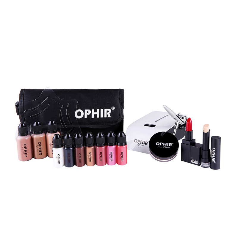 Airbrush Compressor Kit - OPHIR Pro Trang Điểm Đặt 0.3