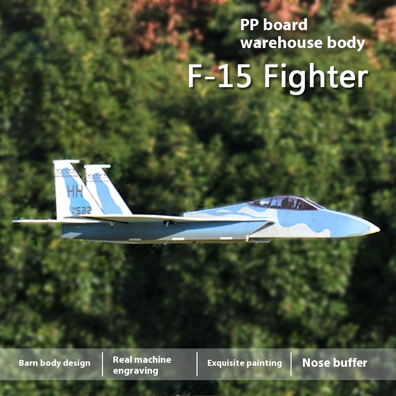 Model Kit Jet - F15 Fighter Jet 740mm Wingspan Pp