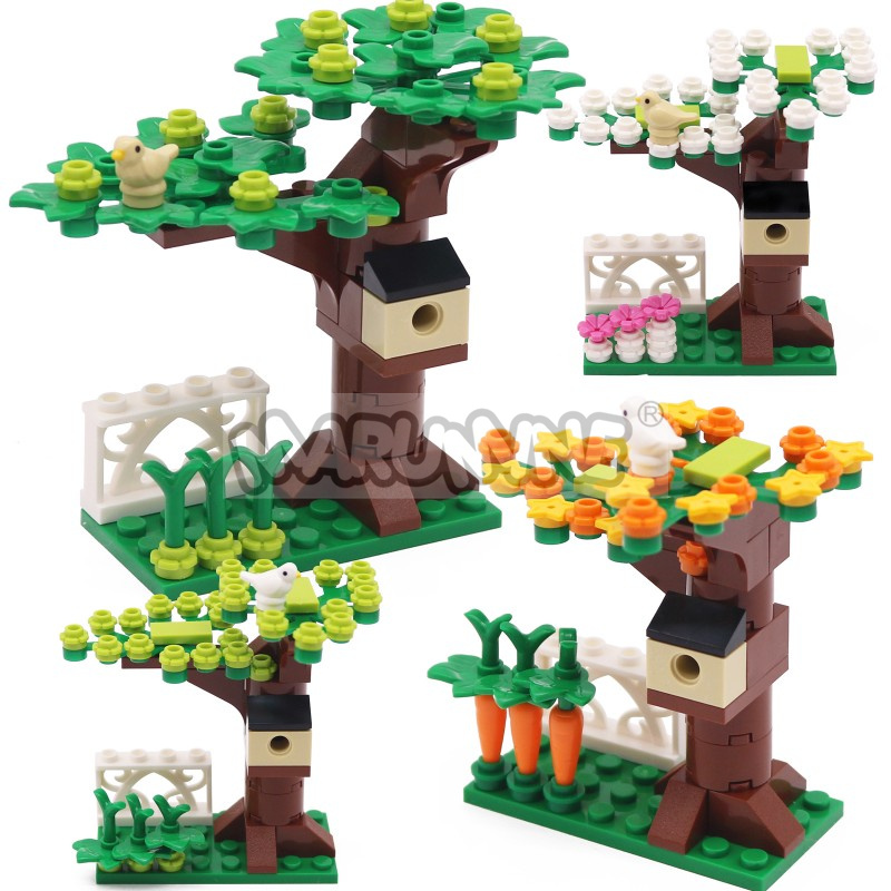 Model Kit Companies - MARUMINE Small Particles MOC Bricks Tree