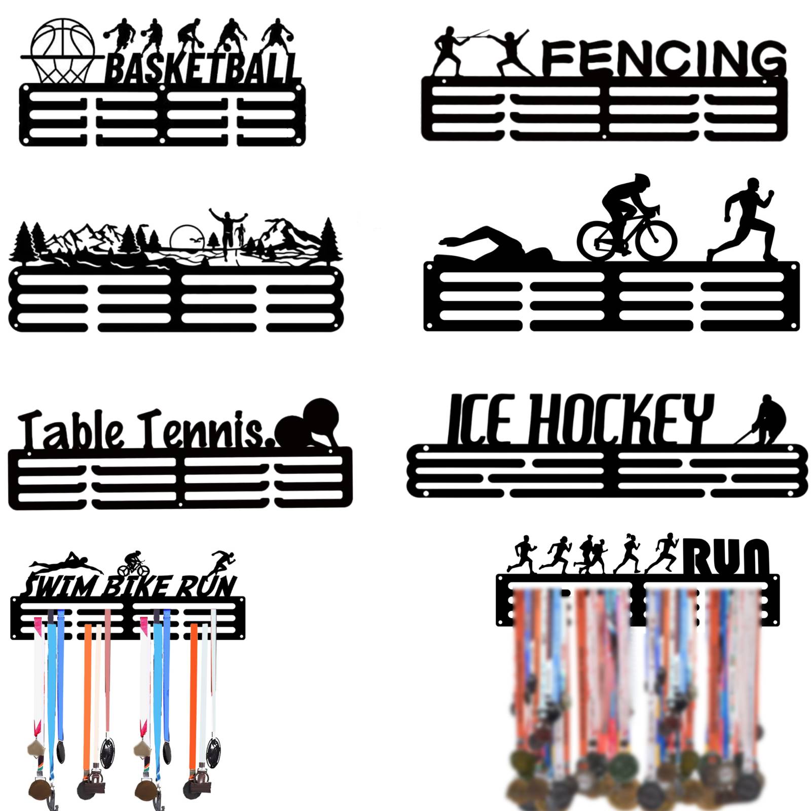 Model Kit Runner Organizer - Awards Display Shelf Medal Holder Wall