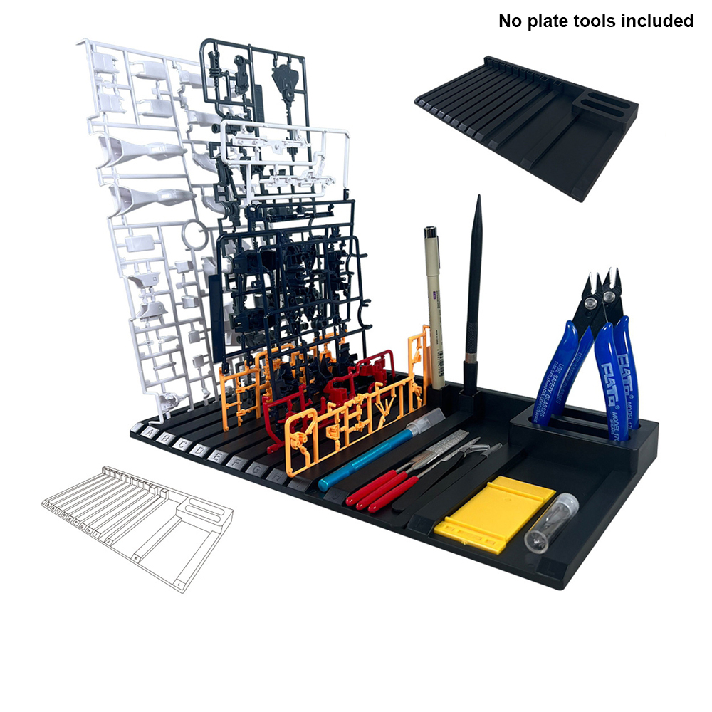 Model Kit Runner Organizer - Model Parts Shelf Tool Stand Model
