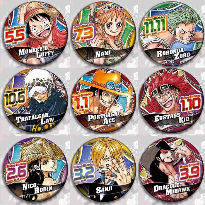 Model Kit Luffy - One Piece Anime Badge Pin Set