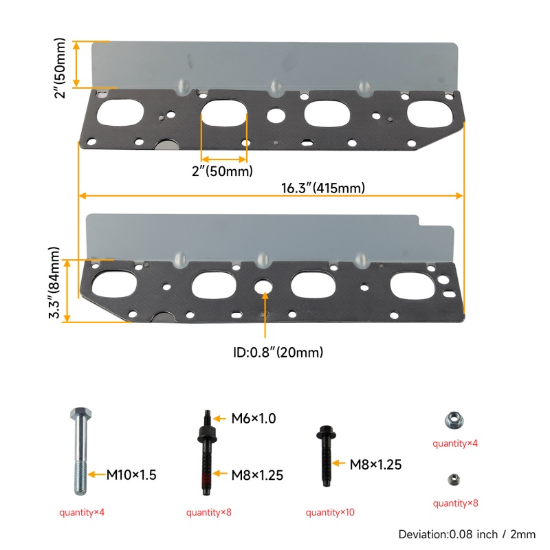 57073 Exhaust Manifold Hardwar - đánh giá và giá Model Kit V8 Engine