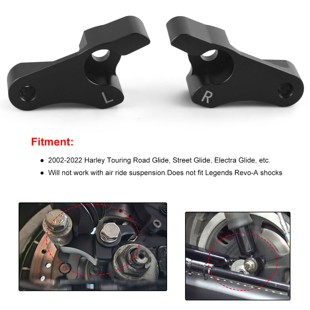 2 Inch Lowering Blocks Kit for - đánh giá và giá Model Kit Harley Davidson