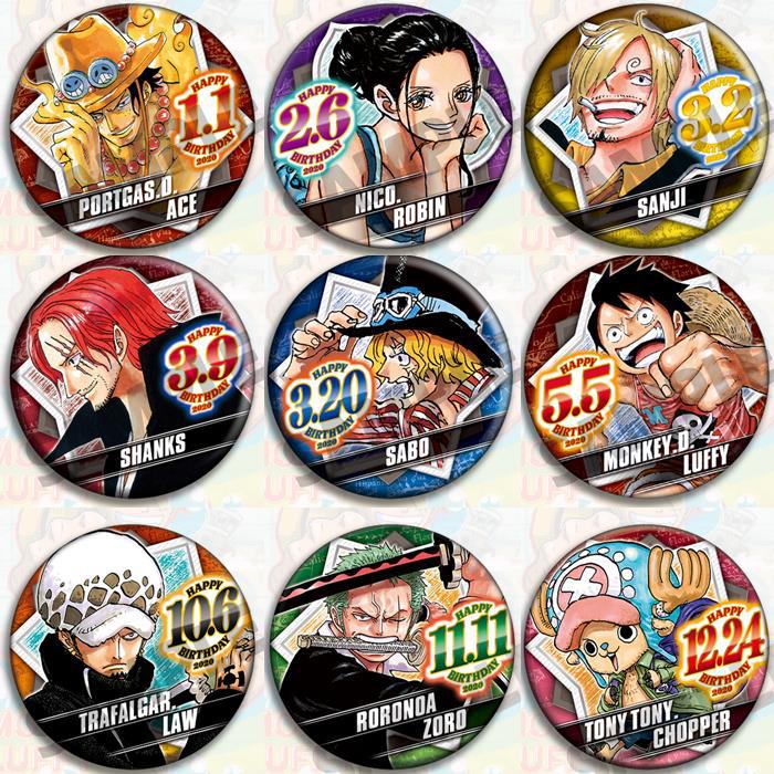 One Piece Anime Badge Set Offi - đánh giá và giá Model Kit Luffy