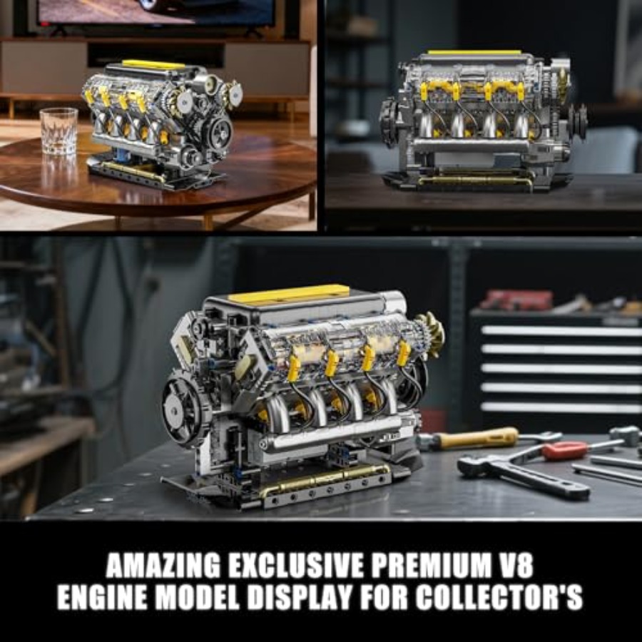 V8 Engine Model Kit that Runs, - đánh giá và giá Model Kit V8 Engine