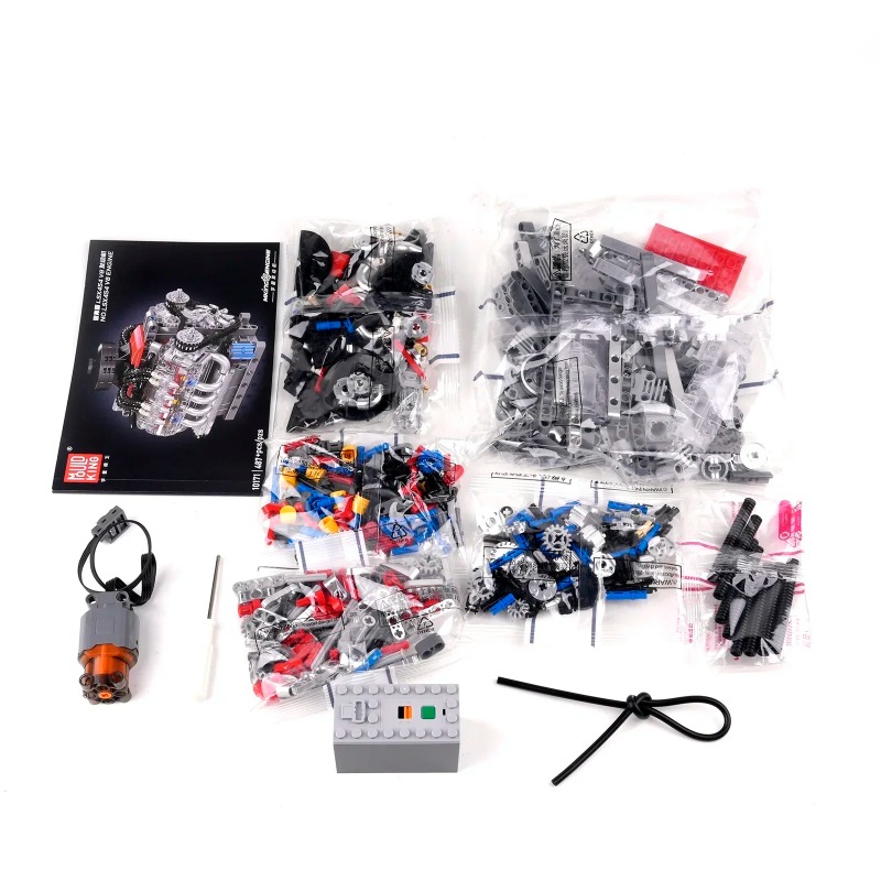 Mould King 10171 LSX454 V8 Eng - đánh giá và giá Model Kit V8 Engine
