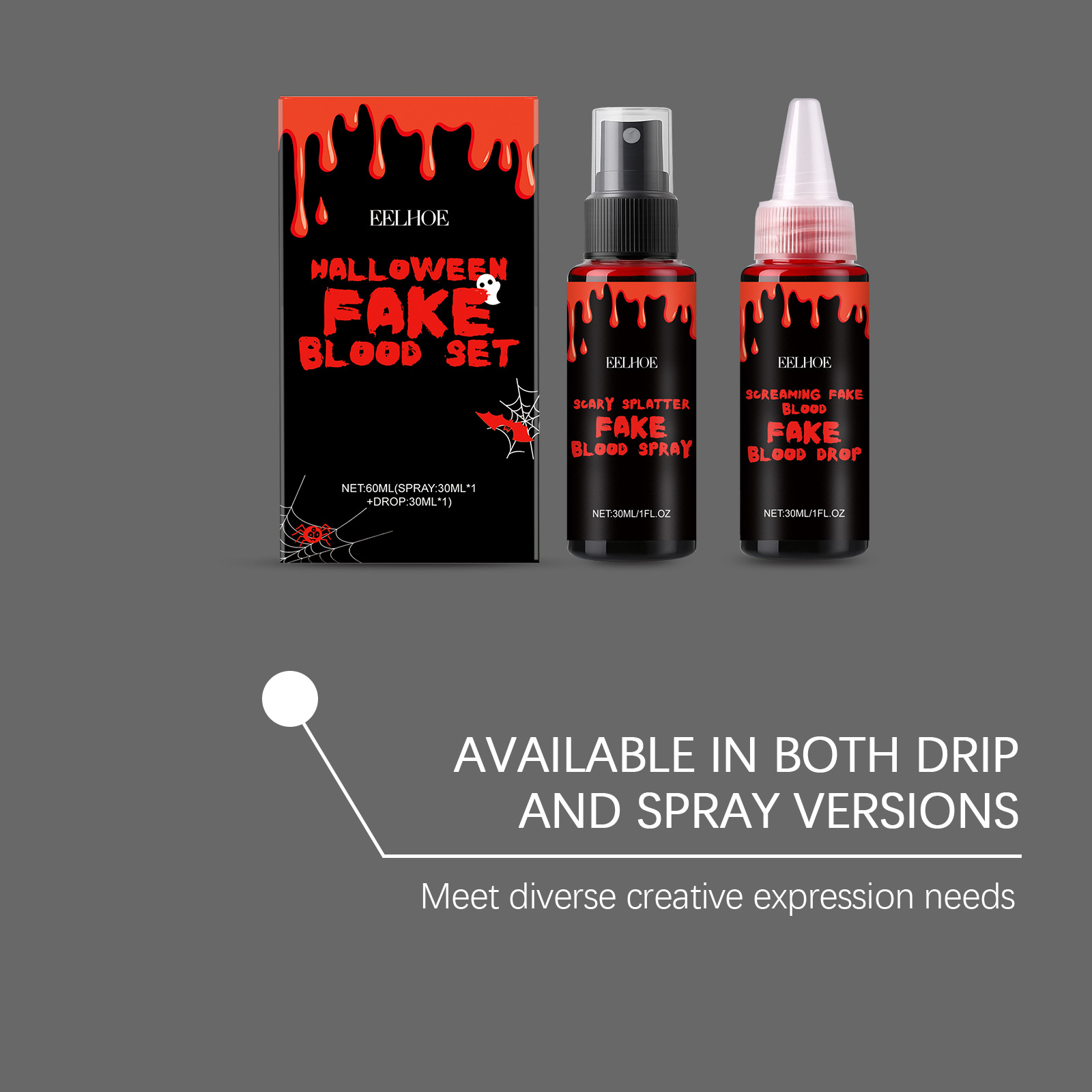 3PCS Halloween Fake Blood Set  - đánh giá và giá Wash Effect Set
