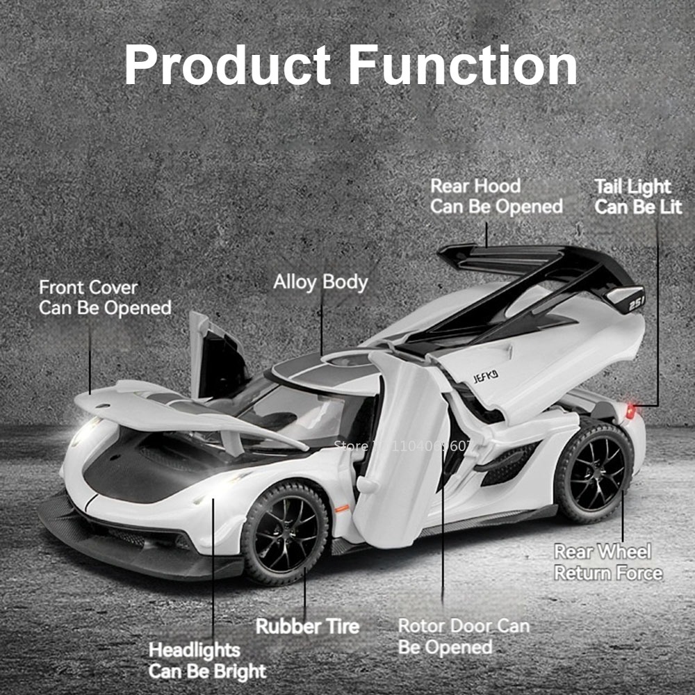 Scale 1:32 KNSG Jesko Car Mode - đánh giá và giá Model Kit Ferrari