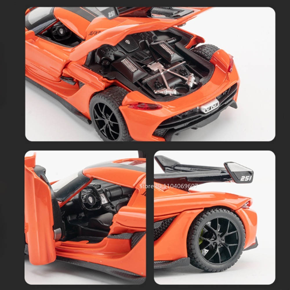 Scale 1:32 KNSG Jesko Car Mode - đánh giá và giá Model Kit Ferrari