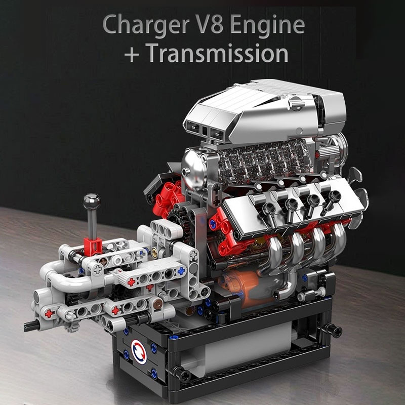 10225 High-Torque Vehicle V8 E - đánh giá và giá Model Kit V8 Engine