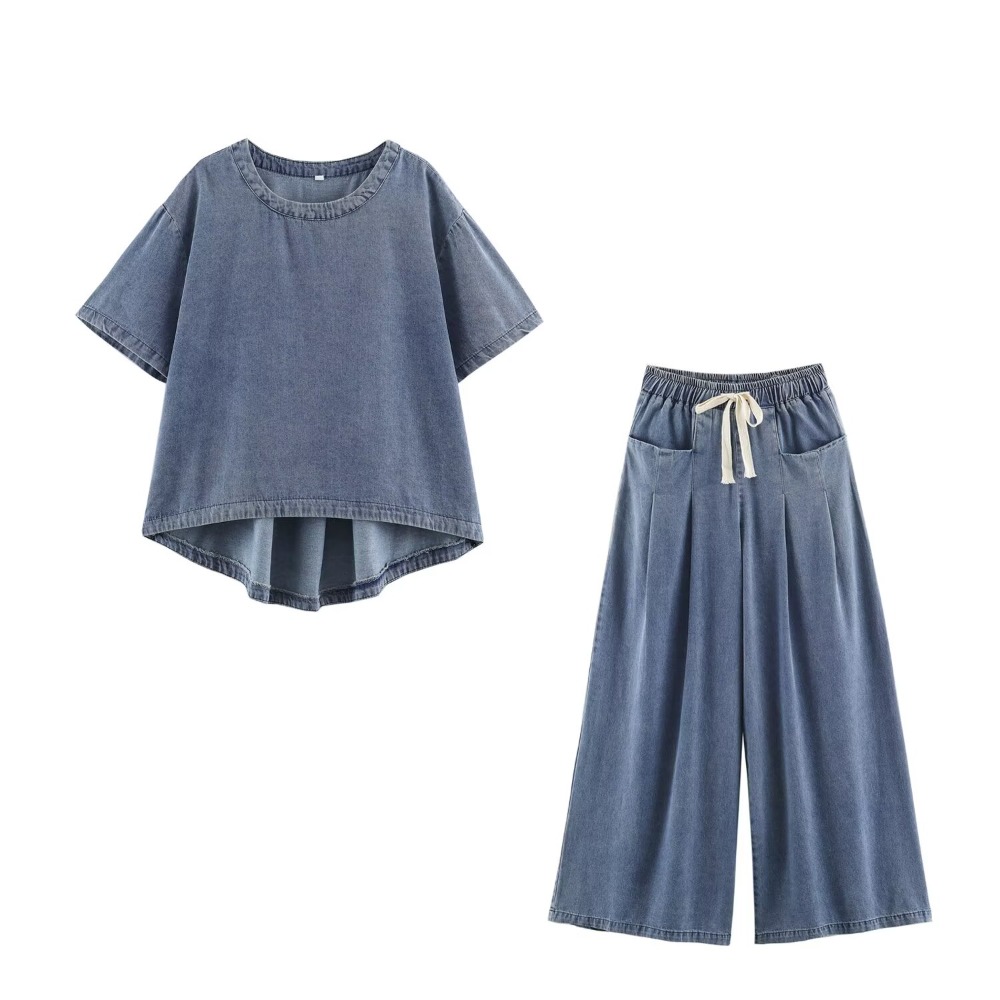 Women Vintage Denim Pant Sets  - đánh giá và giá Wash Effect Set