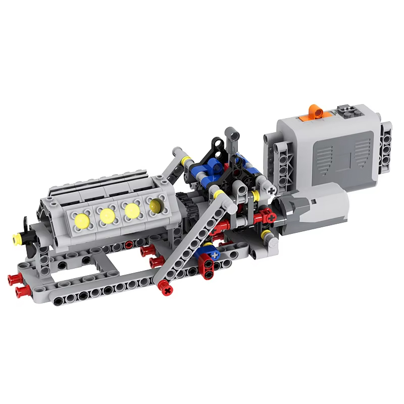 4-Speed Gearbox + V8 Engine Mo - đánh giá và giá Model Kit V8 Engine