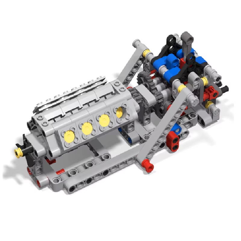 4-Speed Gearbox + V8 Engine Mo - đánh giá và giá Model Kit V8 Engine