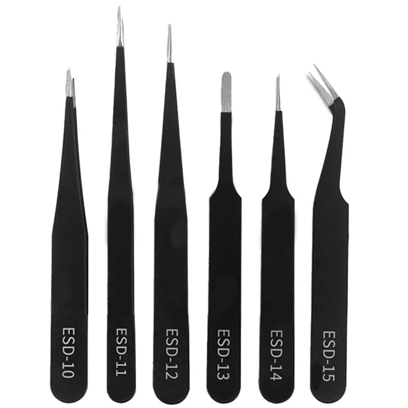 Precision ESD anti-static twee - đánh giá và giá Model Kit Tweezers