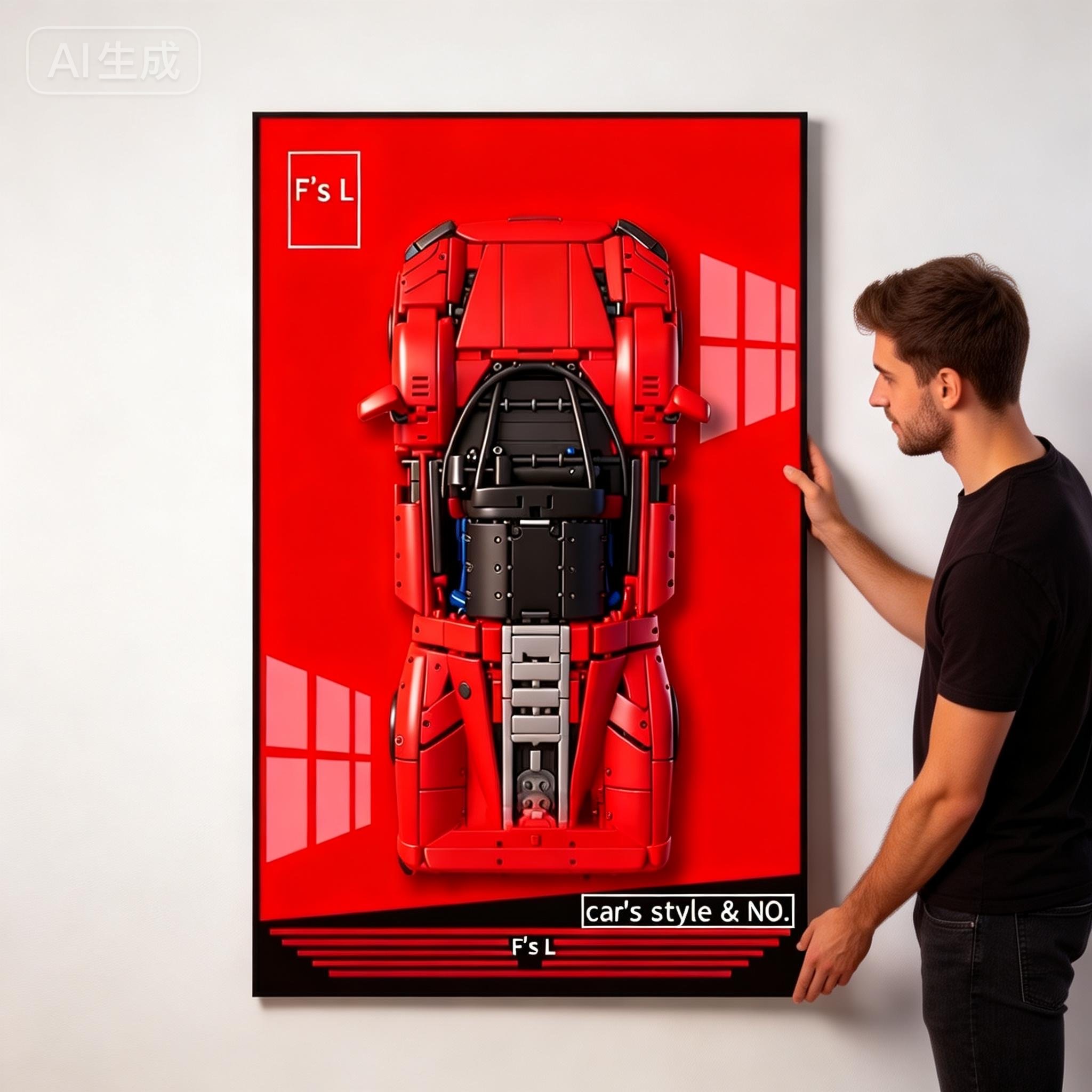 NEW Photo Frame Display Wallbo - đánh giá và giá Model Kit Ferrari