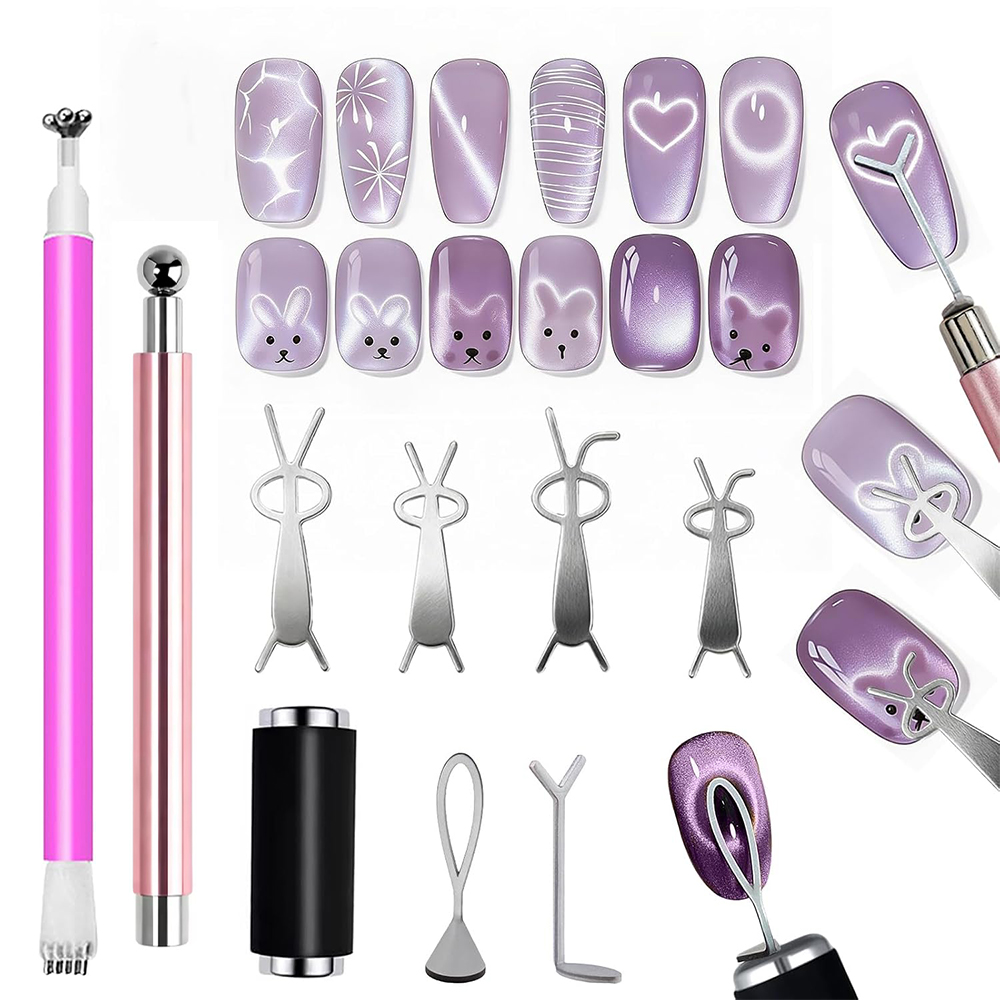 10Pcs Cat Eye Nail Magnet Set  - đánh giá và giá Sanding Stick Set