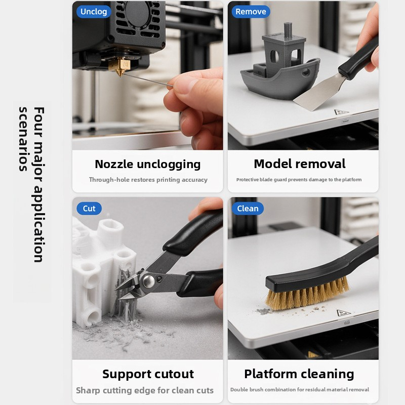 3D Printer Model Cleaning Tool - đánh giá và giá Model Kit Tweezers