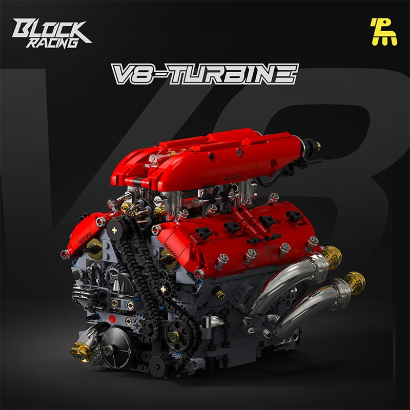 T5011 1370pcs Simulation V8 Tu - đánh giá và giá Model Kit V8 Engine