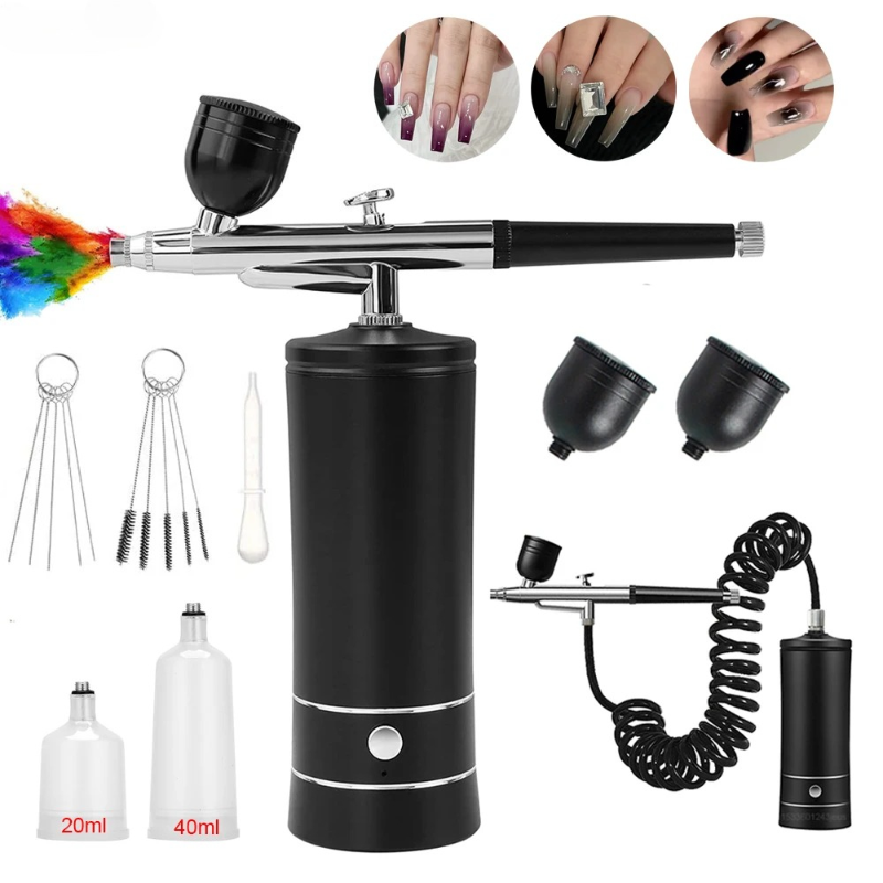 Airbrush Nail Art Painting Kit - đánh giá và giá Airbrush Compressor Kit