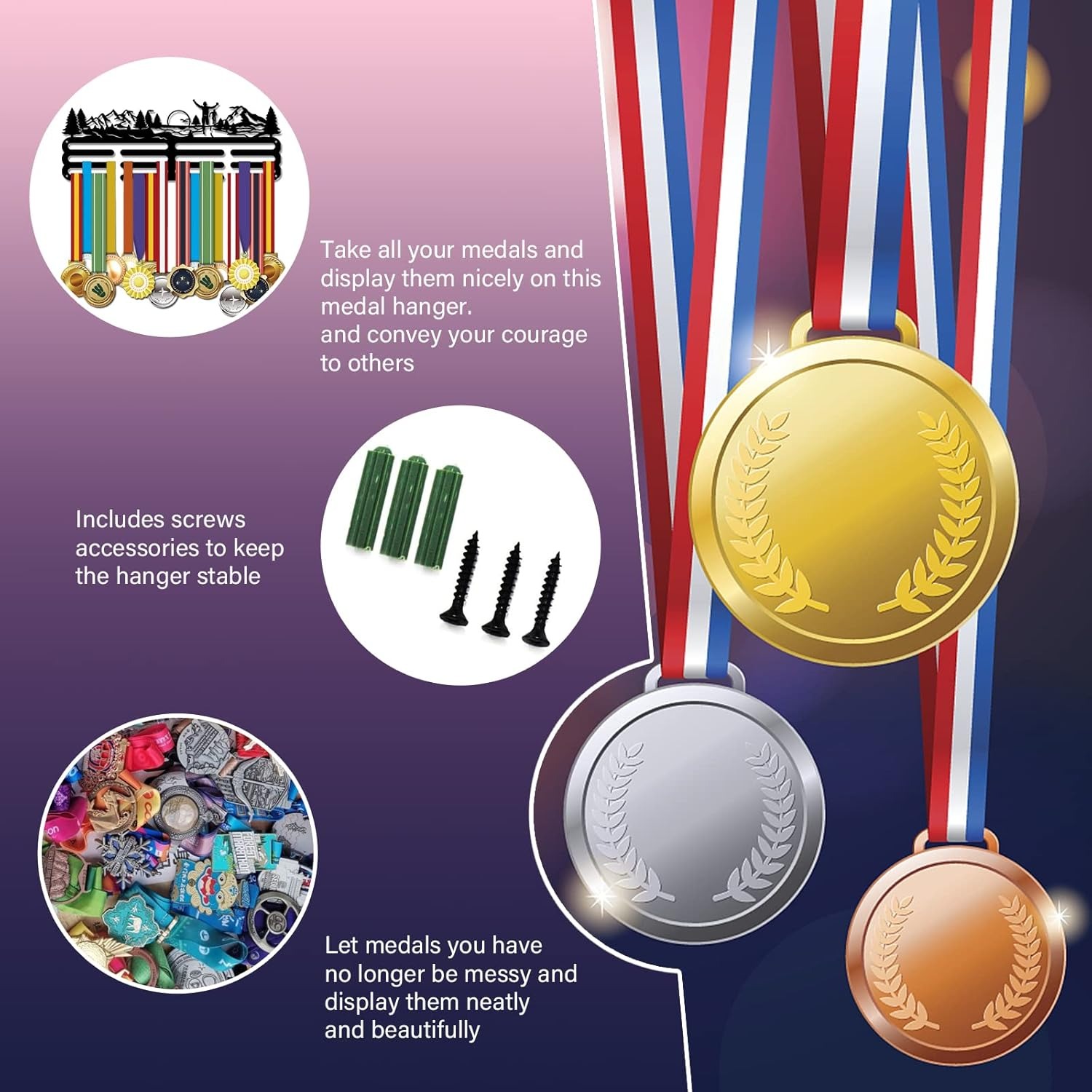 Awards Display Shelf Medal Hol - đánh giá và giá Model Kit Runner Organizer