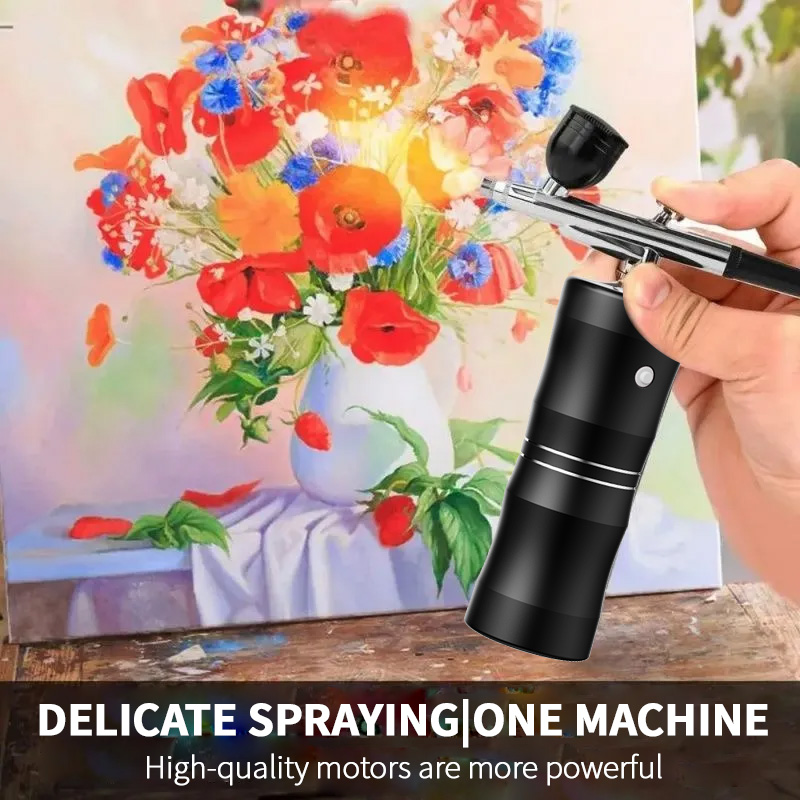 Oxygen Spray Mini Air Compress - đánh giá và giá Airbrush Compressor Kit