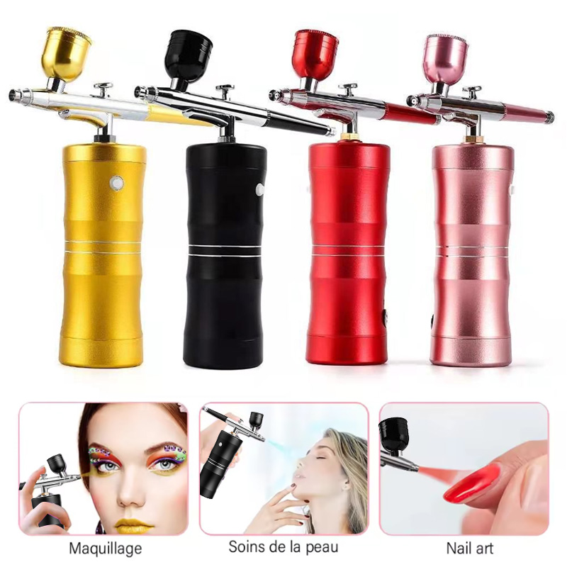 Oxygen Spray Mini Air Compress - đánh giá và giá Airbrush Compressor Kit