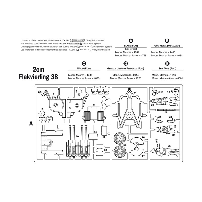 ITALERI 7026S 1/72 Scale  Anti - đánh giá và giá Model Kit Italeri